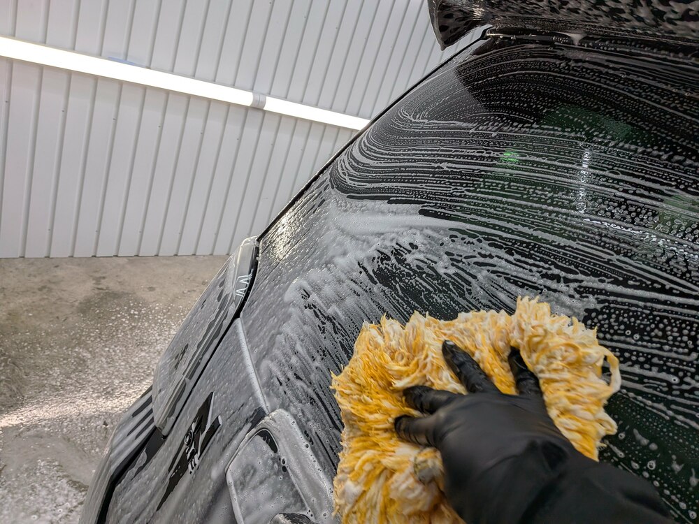 ボディのミット洗車