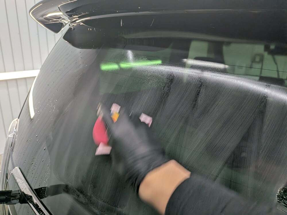 ホンダ N-ONE RS 部分施工コーティングブログの画像15　札幌・江別で高耐久ガラスコーティング