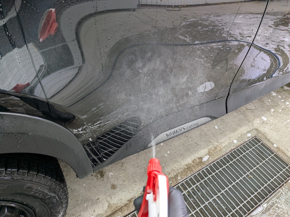 トヨタ ヤリスクロス ハイブリット Gコーティングブログの画像22　札幌・江別で高耐久ガラスコーティング