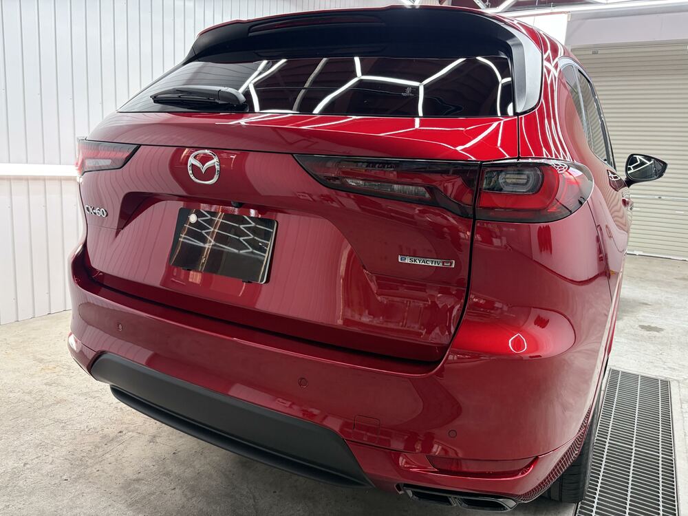 マツダ CX-60 XD-HYBRID プレミアムスポーツコーティングブログの画像18 札幌・江別で高耐久ガラスコーティング