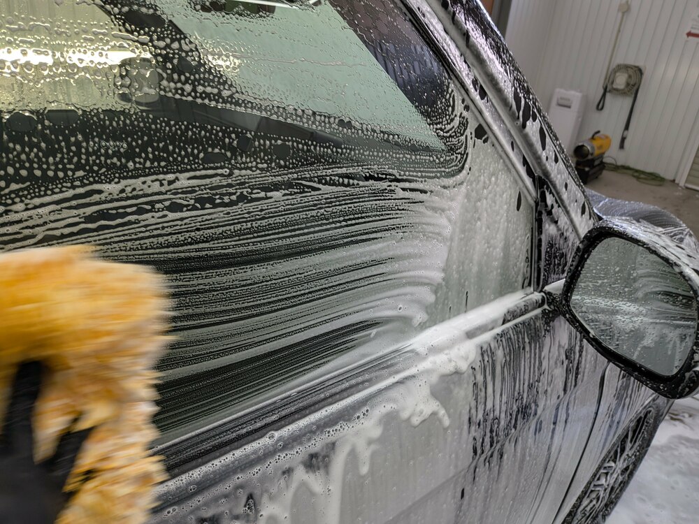 ボディのミット洗車