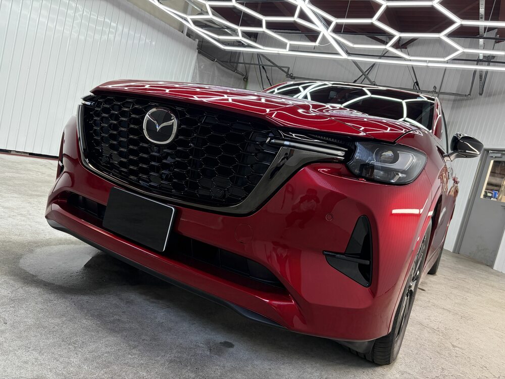 マツダ CX-60 XD-HYBRID プレミアムスポーツコーティングブログの画像20 札幌・江別で高耐久ガラスコーティング