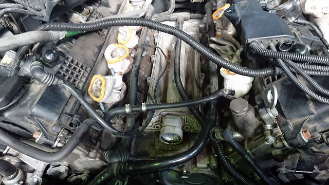 パーツのパルカ (株)北翔 - BMW E65 クーラント漏れ修理 パイプフィード